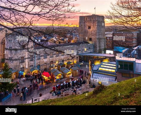 Christmas Market, Oxford Castle Stock Photo - Alamy