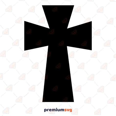 Black Cross Silhouette SVG Cut Files | Cross svg, Silhouette cameo ...