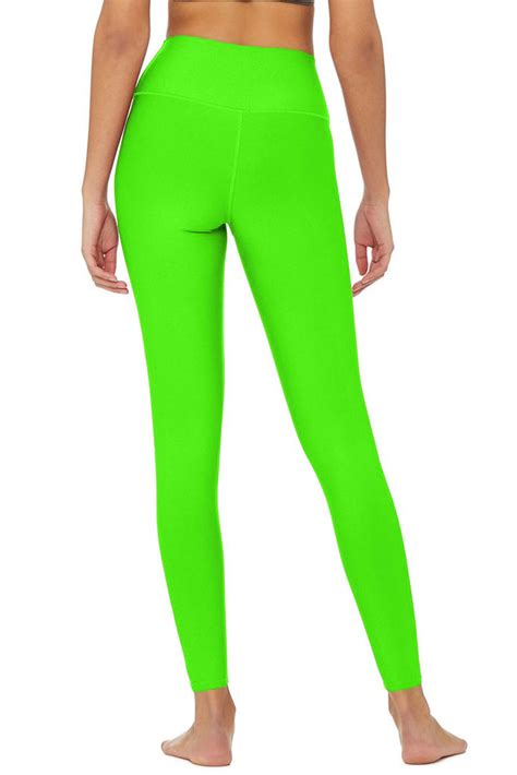 Neon Green Uv 50 Lime Lucy Performance Leggings Yoga Pants Women