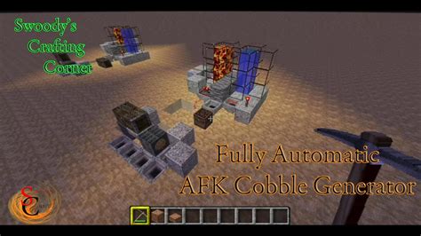 Fully Automatic AFK Cobblestone Generator Tutorial YouTube