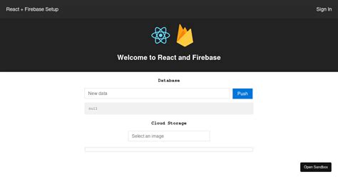 React Firebase Codesandbox