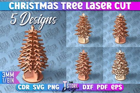 Christmas Tree Laser Cut SVG Graphic by The T Store Design · Creative ...