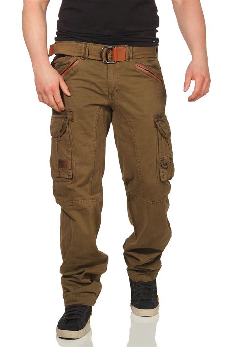 Geographical Norway Herren Cargo Hose Shorts Cargopants Army Herrenhose