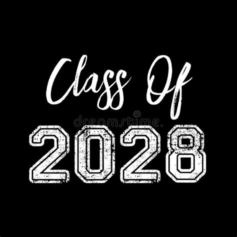 Class Of 2028 Vector T Shirt Design Class Graduate Stock Vector