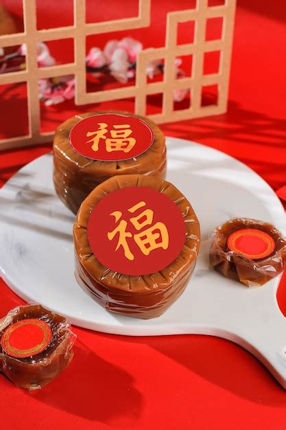 Premium Photo Nian Gao Also Niangao A Sweet Rice Cake A Popular