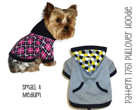 Dog Hoodie Sewing Pattern 1761 Dog Clothes Patterns Dog Jackets Dog ...