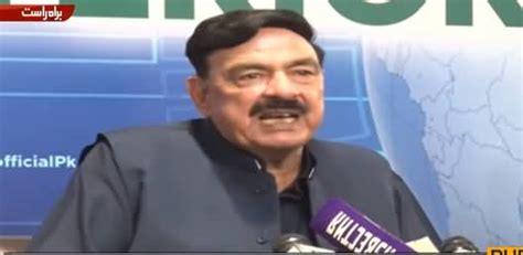 Interior Minister Sheikh Rasheed Ahmads Press Conference In Islamabad