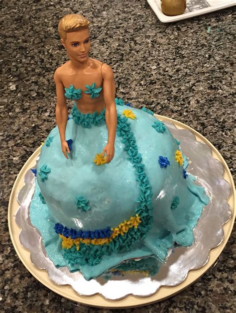 There Is A Cake That Looks Like A Barbie Doll