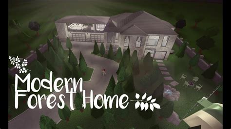 ROBLOX | Bloxburg: Modern Forest Home House Tour - YouTube