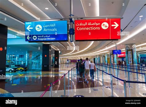 View of Dubai International Airport Terminal 3.Terminal 3 of Dubai ...