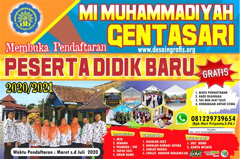 Ppdb Sd Contoh Spanduk Ppdb Sd 20202021 Desain Banner Kekinian Images