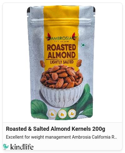 Ambrosia Roasted Salted Almond Kernels G