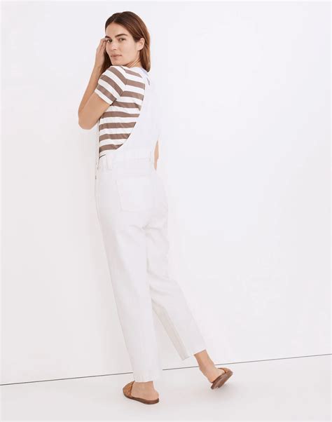 overalls for men white 9