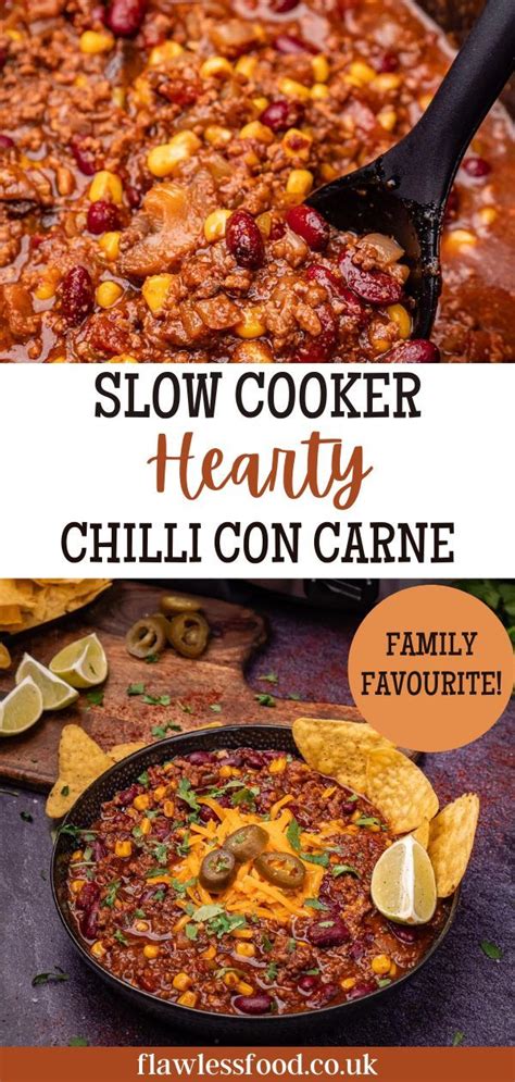 Slow cooker chilli con carne – Artofit