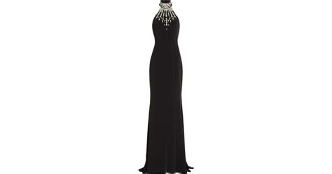 Zuhair Murad Crystal Embellished Cady Halter Maxi Dress In Black Lyst