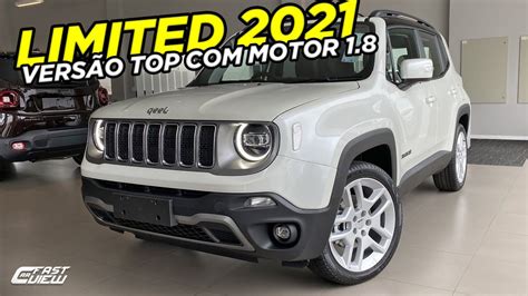 JEEP RENEGADE LIMITED 1 8 FLEX AUTOMÁTICO 2021 TETO SOLAR GIGANTE