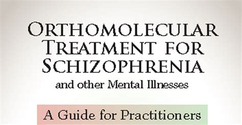 Orthomolecular Treatment For Schizophrenia A Guide For Practitioners