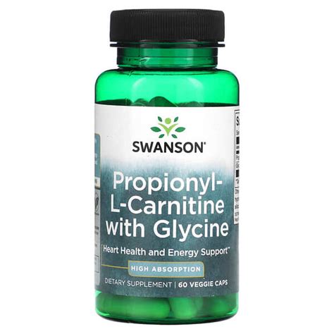 Swanson Propionyl L Carnitine With Glycine Veggie Caps