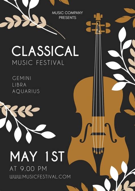 Classical Music Poster Background