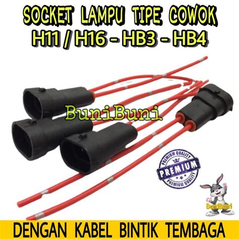 Jual Socket Soket Bohlam Lampu H H Hb Hb Tipe Input Cowok