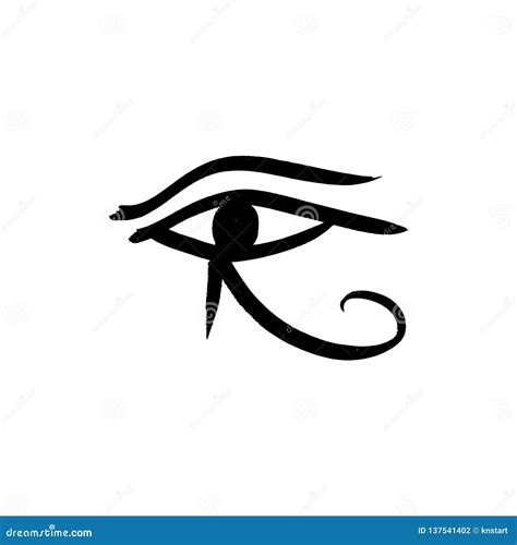 Ancient Egyptian Symbol of the Eyes. Left Eye of Horus Stock ...