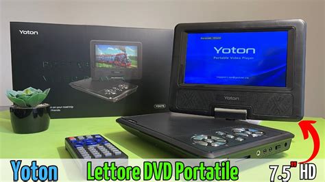 Yoton Lettore Dvd Portatile Economico Con Schermo Hd Girevole