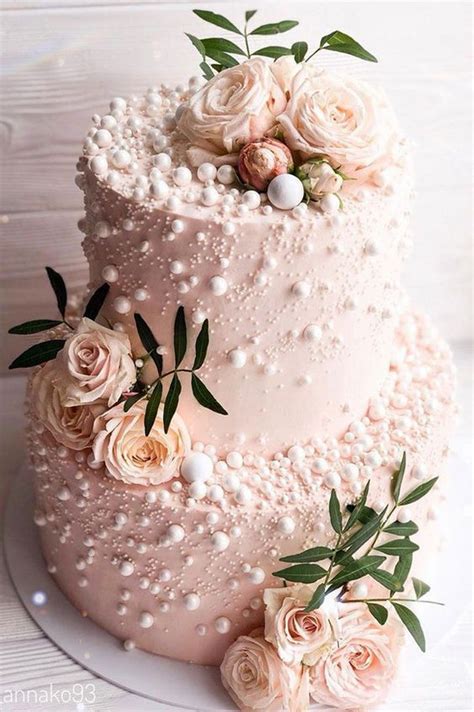 Top 20 Simple Pink Wedding Cakes For Spring Summer Weddings