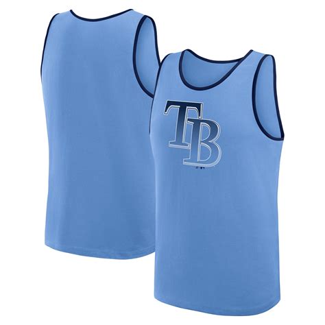 Men's Tampa Bay Rays Logo Athletic Light Blue Unmatched Success Tank Top
