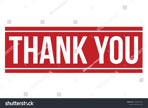 Thank You Rubber Stamp Thank You Stock Vector Royalty Free 1460661401