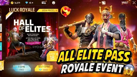 Finally All Old Elite Pass Return In Free Fire Diamonds Spin