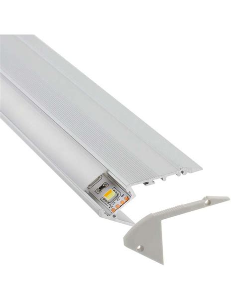 Kit Perfil Aluminio Stair Para Tiras Led Metro