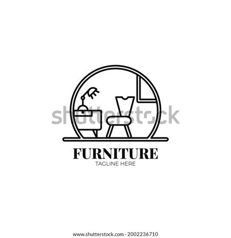 Furniture Logo Design Templatevector Illustration Stock Vector Royalty