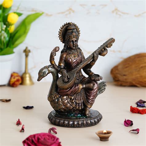 Buy Sarasvati Murti Figurine Devi Maa Saraswati Statue For School