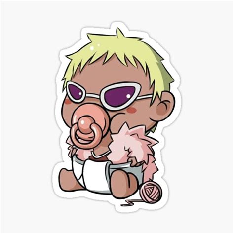 One Piece Doflamingo Baby Sticker For Sale By Kobmamba Redbubble