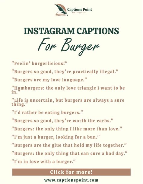 Best Burger Captions For Instagram