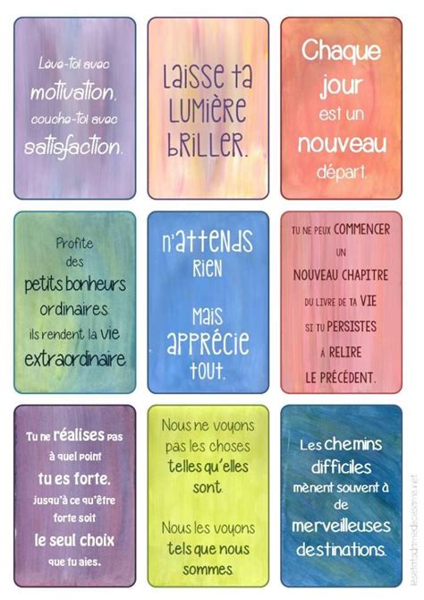 Cartes Positives 03 Positif Citation Pensées Positives