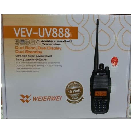 Jual Ht Weierwei Vev Uv Dual Band Harga Terbaik Faktur Pajak