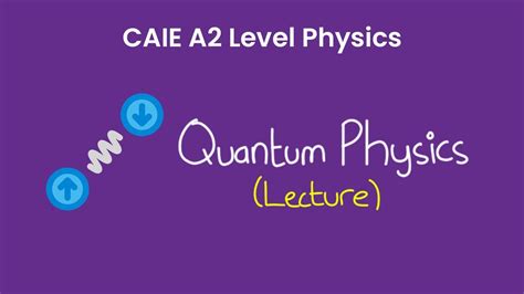 Quantum Physics A2 Level Physics 9702 YouTube