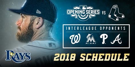 Tampa Bay Rays Announce The 2018 Regular Season Schedule