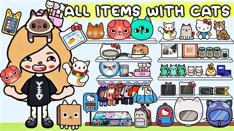 All Items With Cats In Toca Life World Collection In All Locations