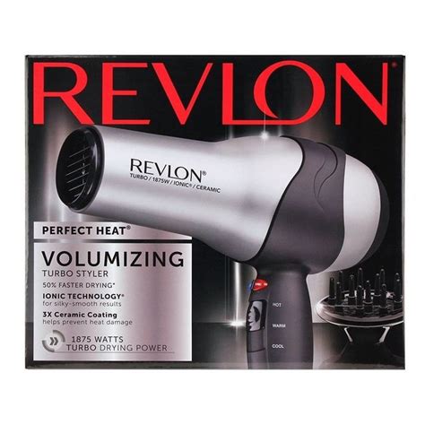 Revlon Pro W Tourmaline Ionic Turbo Hair Blow Dryer With Diffuser