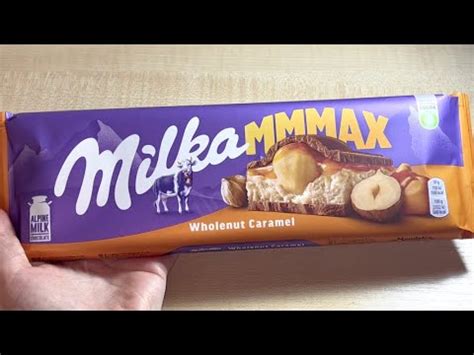 MILKA MMMAX Wholenut Caramel Chocolate ASMR Unboxing Satisfying Video