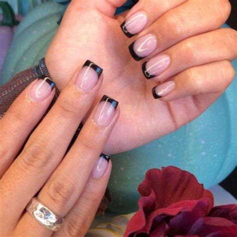 Top Trending Black French Tip Nails Beautystack