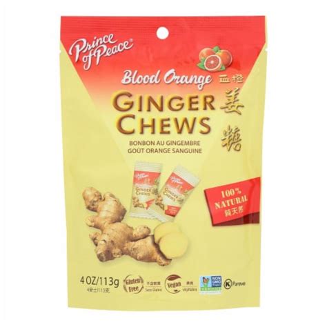 Prince Of Peace Ginger Chews Blood Orange Each Oz Ct Oz