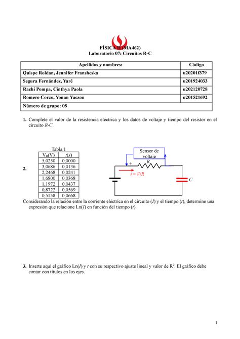 Reporte De Laboratorio De F Sica Ii F Sica Ii Ma Laboratorio