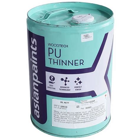 Turpentine Asian Paints Woodtech Pu Thinner For Polyurethane L At