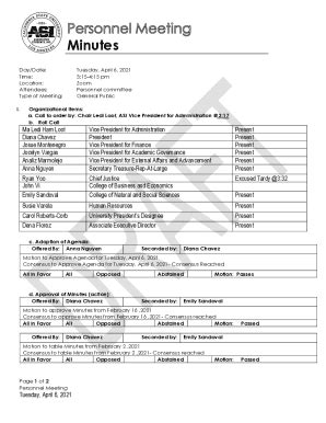 Fillable Online 202106102021 AGM Agenda Alexander Sandy McQuarrie