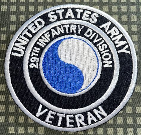 Us Army 29th Infantry Division Veteran Patch 3 Decal Patch Co