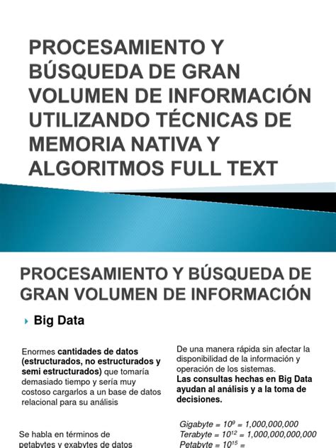 PDF Procesamiento Y B Squeda De Gran Volumen De DOKUMEN TIPS