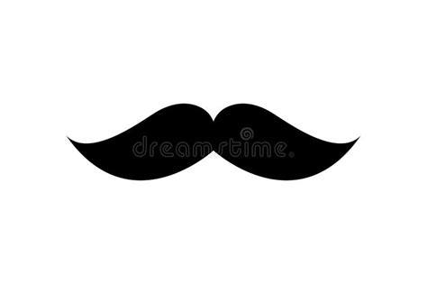 Mustache Icon Retro Mustache Barber Sign Or Symbol Black Mustache Icon Stock Vector